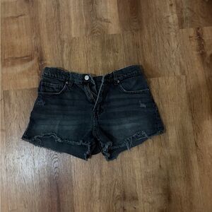 Zara Charcoal Denim Shorts